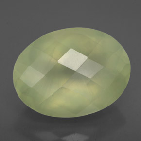 Prehnite naturale verde da 9,84 ct, trasparente, trasparente/traslucido