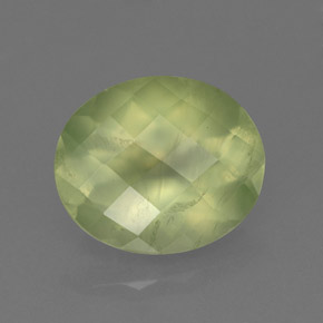 Prehnite naturale verde da 4,67 ct, trasparente, trasparente/traslucido