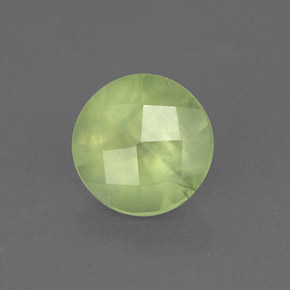 Prehnite naturale verde da 1,95 ct, trasparente, trasparente/traslucido