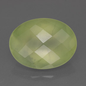 Prehnite naturale verde da 9,26 ct, trasparente, trasparente/traslucido