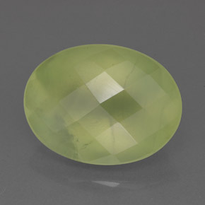 Prehnite naturale verde da 9,26 ct, trasparente, trasparente/traslucido
