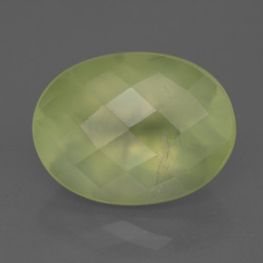 Prehnite naturale verde da 10,52 ct, trasparente, trasparente/traslucido