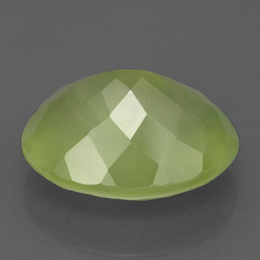 Prehnite naturale verde da 9,44 ct, trasparente, trasparente/traslucido