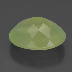 Prehnite naturale verde da 9,33 ct, trasparente, trasparente/traslucido