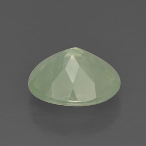 Prehnite naturale verde da 4,71 ct, trasparente, trasparente/traslucido