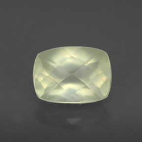 Prehnite naturale verde da 1,60 ct, trasparente, trasparente/traslucido