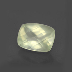 Prehnite naturale verde da 1,60 ct, trasparente, trasparente/traslucido