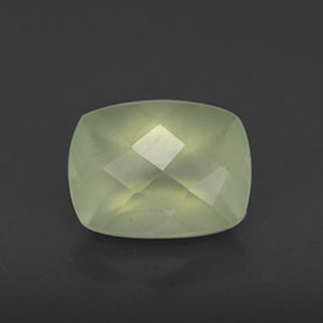 Prehnite naturale verde da 1,43 ct, trasparente, trasparente/traslucido