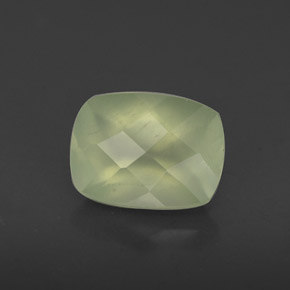 Prehnite naturale verde da 1,43 ct, trasparente, trasparente/traslucido