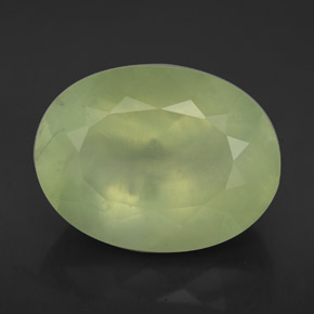 Prehnite naturale verde da 9,40 ct, trasparente, trasparente/traslucido