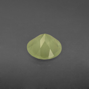 Prehnite naturale verde da 1,75 ct, trasparente, trasparente/traslucido