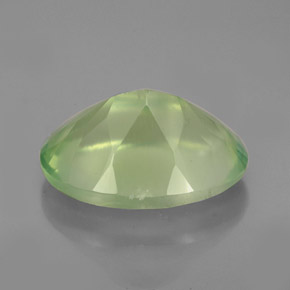Prehnite naturale verde da 5,97 ct, trasparente, trasparente/traslucido