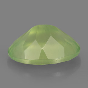 Prehnite naturale verde da 5,86 ct, trasparente, trasparente/traslucido