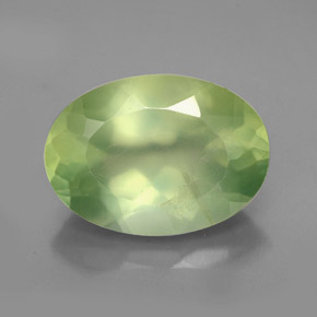 Prehnite Verde naturale da 5.72 ct, Trasparente, Trasparente/Traslucido