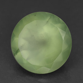Prehnite naturale verde da 9,45 ct, trasparente, trasparente/traslucido