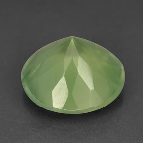 Prehnite naturale verde da 9,45 ct, trasparente, trasparente/traslucido