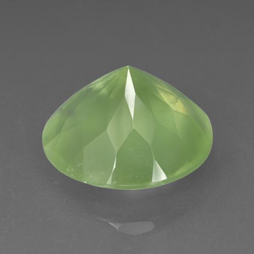 Prehnite naturale verde da 9,10 ct, taglio rotondo, traslucido