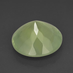 Prehnite Verde naturale da 9.22 ct, Trasparente, Trasparente/Traslucido