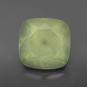 Prehnite naturale verde da 4,48 ct, trasparente, trasparente/traslucido
