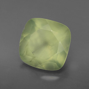 Prehnite naturale verde da 4,48 ct, trasparente, trasparente/traslucido