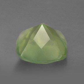 Prehnite naturale verde da 4,48 ct, trasparente, trasparente/traslucido