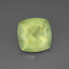 Prehnite naturale verde da 3,95 ct, trasparente, trasparente/traslucido