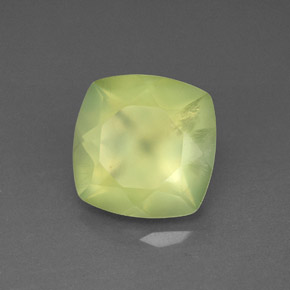 Prehnite naturale verde da 3,95 ct, trasparente, trasparente/traslucido
