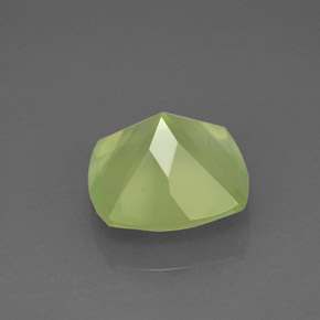 Prehnite naturale verde da 3,95 ct, trasparente, trasparente/traslucido