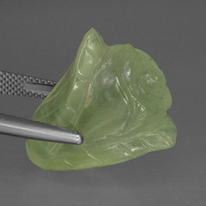 Prehnite naturale verde da 33,63 ct, trasparente, trasparente/traslucido