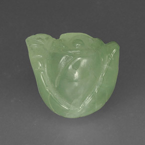 Prehnite naturale verde da 18,17 ct, trasparente, trasparente/traslucido