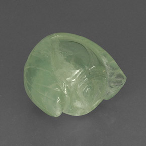 Prehnite naturale verde da 18,17 ct, trasparente, trasparente/traslucido