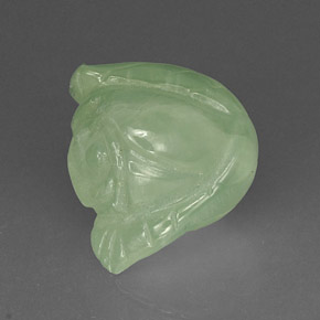 Prehnite naturale verde da 18,17 ct, trasparente, trasparente/traslucido