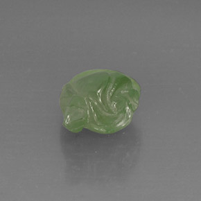 Prehnite naturale verde da 6,81 ct, trasparente, trasparente/traslucido