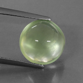 Prehnite naturale verde da 3,81 ct, trasparente, trasparente/traslucido