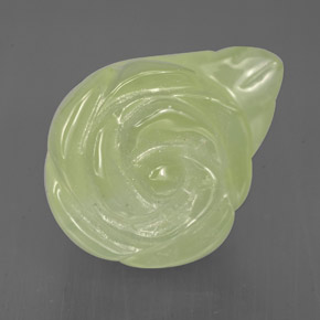 Prehnite naturale verde da 8,39 ct, trasparente, trasparente/traslucido