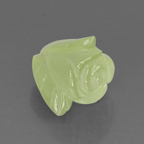 Prehnite naturale verde da 7,35 ct, trasparente, trasparente/traslucido
