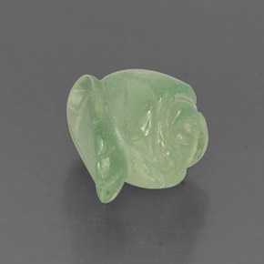 Prehnite naturale verde da 7,23 ct, forma fantasia, traslucido