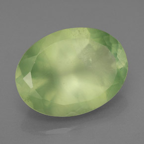 Prehnite naturale verde da 8,74 ct, trasparente, trasparente/traslucido