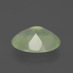 Prehnite naturale verde da 8,36 ct, taglio ovale, trasparente