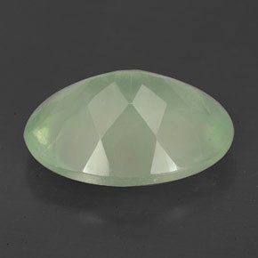 Prehnite naturale verde da 8,70 ct, trasparente, trasparente/traslucido