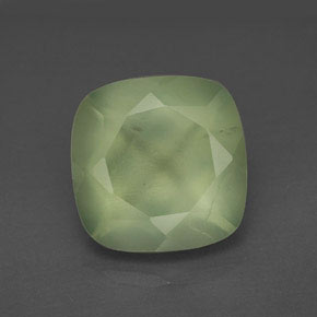 Prehnite naturale verde da 7,15 ct, trasparente, trasparente/traslucido