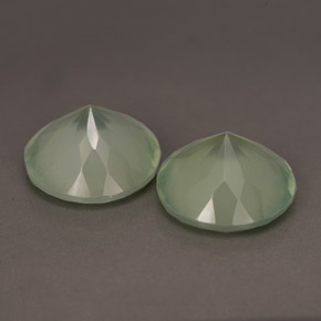Prehnite naturale verde da 11,40 ct, trasparente, trasparente/traslucido