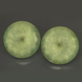 Prehnite naturale verde da  ct, trasparente, trasparente/traslucido