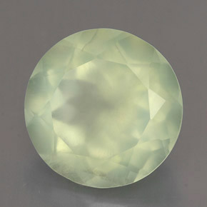 Prehnite naturale verde da 5,62 ct, trasparente, trasparente/traslucido