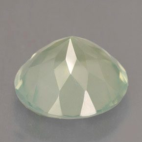 Prehnite naturale verde da 5,62 ct, trasparente, trasparente/traslucido