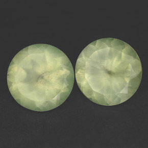 Prehnite naturale verde da  ct, trasparente, trasparente/traslucido