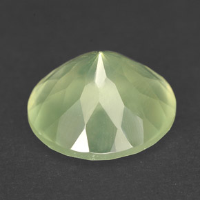 Prehnite Verde naturale da 6.06 ct, Taglio rotondo, Traslucido