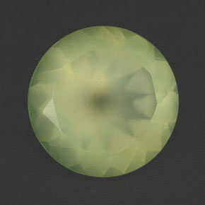 Prehnite naturale verde da 5,47 ct, trasparente, trasparente/traslucido