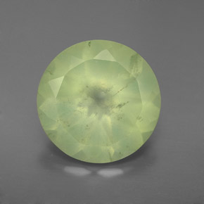 Prehnite naturale verde da 5,31 ct, trasparente, trasparente/traslucido