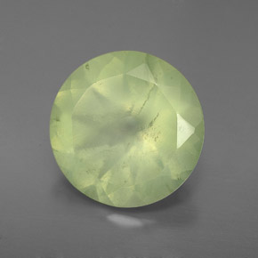 Prehnite naturale verde da 5,31 ct, trasparente, trasparente/traslucido